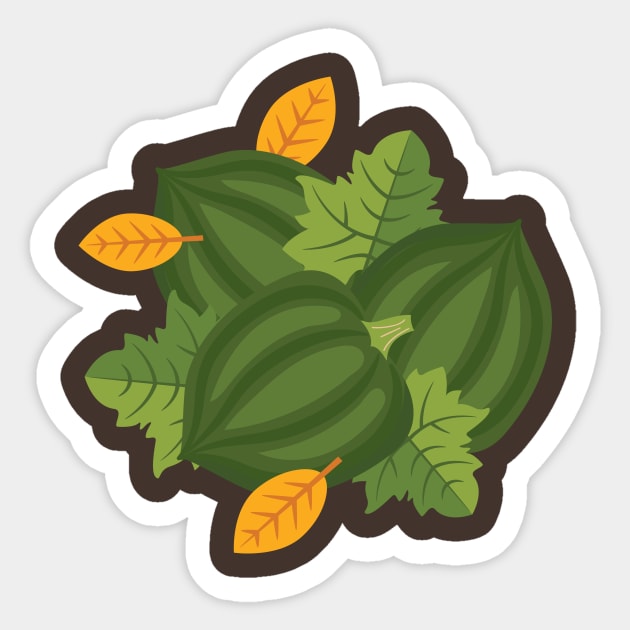 Fall Squash Sticker by SWON Design